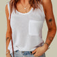 White Waffle Texture Tank Top
