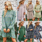 Multicolor Split Neck Buttons Front Shirt Floral Dress