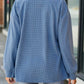 Solid Color Loose Fashion Button Long Sleeve Cardigan Jacket