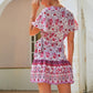 Summer V-neck sexy bohemian print dress