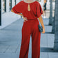 Belted Wide Leg Jumpsuit