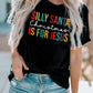 Black Silly Santa Christmas is For Jesus Short Sleeve T Shirt