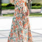 Off-shoulder Floral Ruffle Maxi Dress