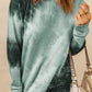 Ombre Gray Tie-dye Long Sleeve Top