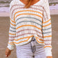 Stripe Colorblock Knit Sweater
