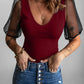 Mesh Puff Sleeve Top