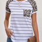 Striped Pocketed Patch Tee