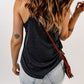 V Neck Racerback Tank Top with Pocket