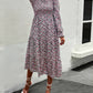 Autumn and winter long-sleeved casual vacation dress