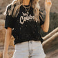Hey Cowboy Vintage Splashed T Shirt