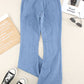 Vintage Casual Pocket Flared Jeans