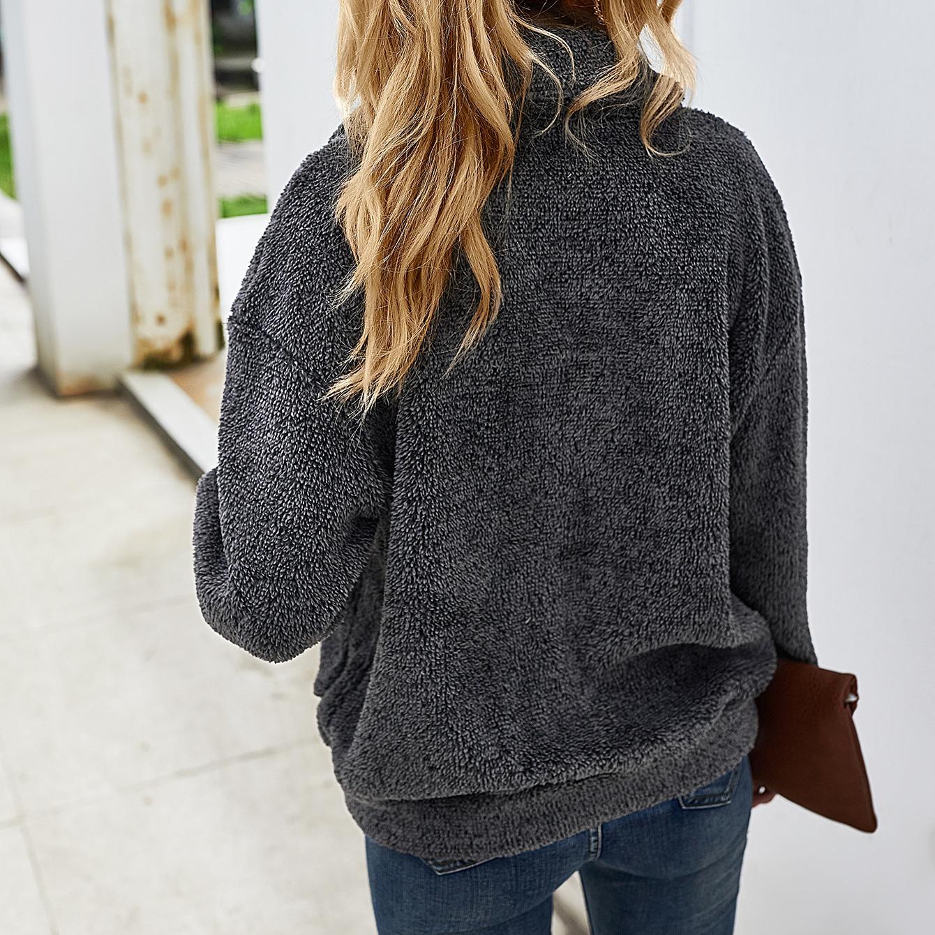 Winter thickening warm lapel jacket