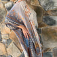 Gray Mandala Fashion Print Half Sleeve Kimono