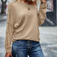 Knitted high stretch warm winter fashion casual blouse
