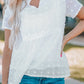 Swiss Dot Short Sleeve Flowy Top