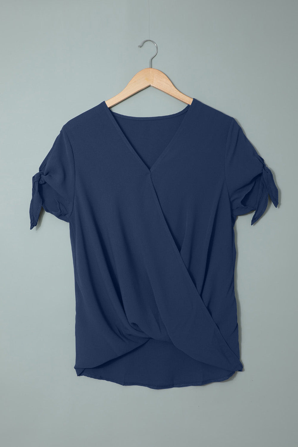Blue Charismatic Drape Blouse