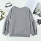 Raglan Patchwork Sleeve Pullover Sweatshirt
