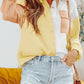 Color Block Textured Long Sleeve Shirt with Pocket