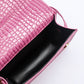 Rose Crozzling Textured Multi-functional Messenger Bag