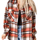Chest Pockets Flannel Plaid Shirt