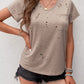 Khaki Ripped Pocket Tee