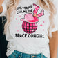 Western SPACE COWGIRL Short Sleeve Graphic Tee