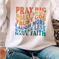 Slogan Letters Print Long Sleeve Pullover Sweatshirt