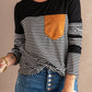 Pinstripe Patch Pocket Top