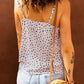 V Neckline Spaghetti Straps Tank Top