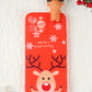Red Lovely 3D Deer Doll Christmas Pattern Mobile Phone Case