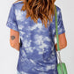 Tie Dye Crew Neck Short Sleeve T-Shirt