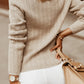 Crewneck Cutout Knit Sweater