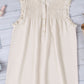 Frilled Tank Top with Buttons