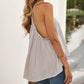 Deep V Neck Wrap Spaghetti Strap Tank Top