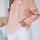 Lace Crochet Button-up Long Sleeve Shirt