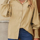Billowy Sleeves Pocketed Shirt