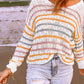 Stripe Colorblock Knit Sweater