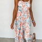 Floral Spaghetti Straps Wide Leg Jumpsuit