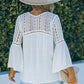 White The Du Jour Crochet Blouse