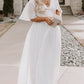White Wrap V Neck Belted Plus Size Flowy Maxi Dress
