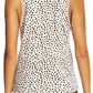 Leopard Print Round Neck Tank Top