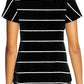 Round Neck Striped Print T-shirt