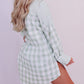 Mix Checked Patchwork Long Sleeve Shirt
