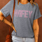 Gray Leopard WIFEY Graphic Tee