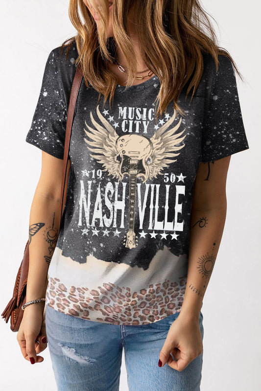 Black Music City Glory Vintage Graphic T Shirt