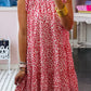Pink Leopard Ruffled Tiered Sleeveless Mini Dress
