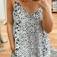Leopard Spotted Spaghetti Straps Tank Top
