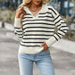 Soft Warm Casual Striped Sweater