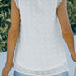 Swiss Dot Lace Stitching V Neck Tank Top