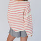 Striped Drop Shoulder Oversized Sweater